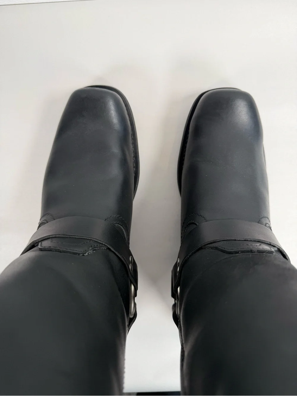 Men’s Guide Gear Harness Boots Size 10 D Motorcycle Square Toe Black Boots